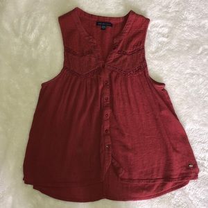 Rusty orange tank top